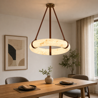 Lustre moderne en albâtre nordique, luminaire suspendu en marbre de luxe pour salon, salle à manger, hôtel, villa, bar, décoration et éclairage