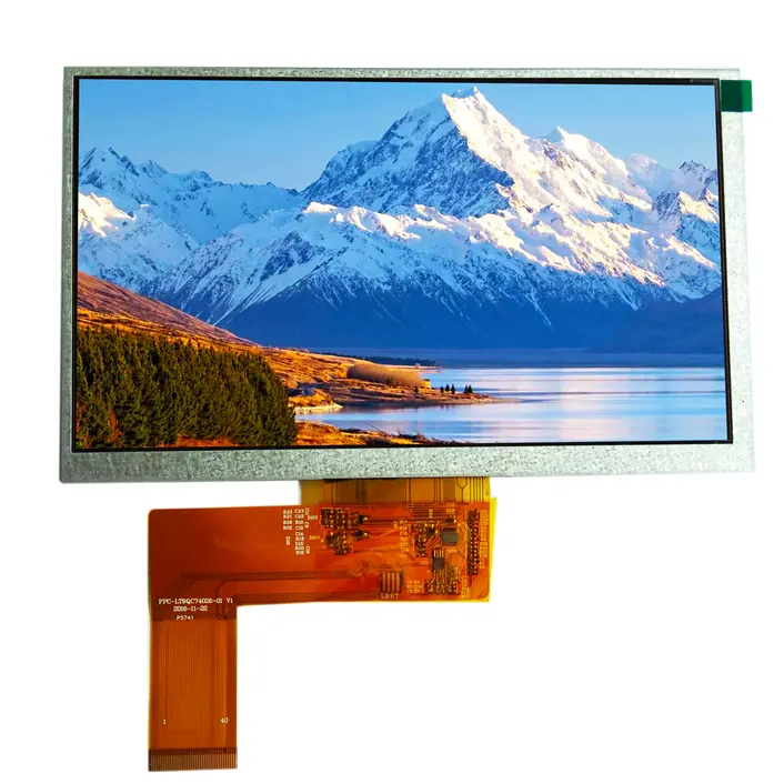 zhaoxin 7 inch 6 pin 10 pin square RGB 800*480 cheap TFT LCD display screen monitor lcd module