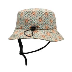 Cinturino per il mento di sicurezza con fiore stampato riciclato di alta qualità personalizzato regolabile all'interno della tasca cappello da pescatore da Surf impermeabile Unisex - Product Image 3