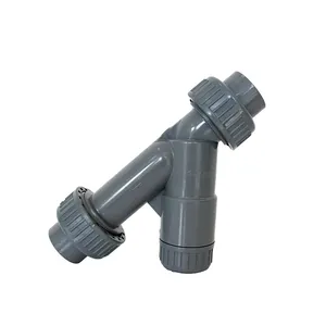 UPVC/CPVC/PVDF Cleaning Equipment Female Threaded Strainer Water Filter for Water Stainless Steel Y Type Filter