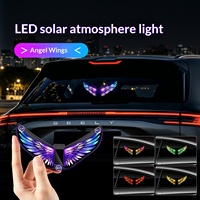 Lampe de signalisation LED universelle 12V à énergie solaire pour vitre de voiture, type « Devil-eye », 0,5W, la plus vendue à l'international