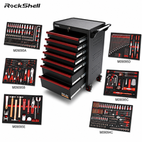 Chariot à outils professionnel OEM pour réparation automobile RockShell, 7 tiroirs, robuste, en acier laminé à froid de 0,8 mm, armoire de rangement d'atelier chromée