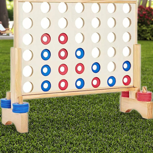 Jeu <span class=keywords><strong>géant</strong></span> en bois quatre en rangée, énorme Connect <span class=keywords><strong>4</strong></span> pour enfants et adultes, <span class=keywords><strong>jardin</strong></span>, jeux de fête - Product Image 4