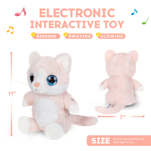 30 cm đôi mắt to Kitty Mèo đặc trưng ca hát Phát Sáng Led lắc lư nhảy múa trẻ em Đồ chơi squish Đồ chơi Quà Tặng unisex trẻ em và giảm căng thẳng - Product Image 2