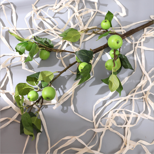 Bất động cảm ứng nhân tạo xà phòng táo chi nhánh lá trái cây duy nhất gốc PU Chất liệu đám cưới Halloween tốt nghiệp phục sinh sản xuất - Product Image 4