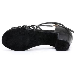 Zapatos de Baile al por Mayor para Niños, con Logotipo Personalizado, Tela Laminada, Sandalias Profesionales para Práctica de Salsa, Jazz, Baile Latino para Niñas - Product Image 4