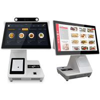 Ordinateur de point de vente à double écran tactile Sinmar, machine de caisse automatique pour restaurant, supermarché, boutique