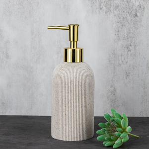 Distributeur de savon manuel à rayures verticales, distributeur de savon mousse pour les mains à usage domestique - Product Image 3