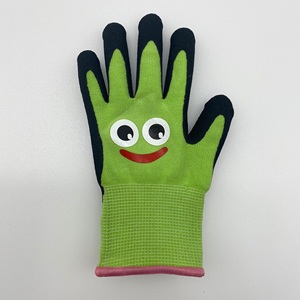 Gants de sécurité pour le travail de jardin pour enfants XS S M <span class=keywords><strong>L</strong></span> Tailles Gants en polyester enduits de <span class=keywords><strong>latex</strong></span> de mousse de travail de cour - Product Image 2