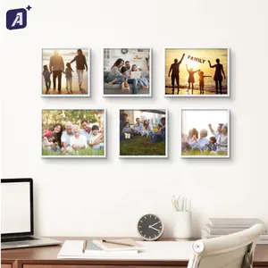 Hot Sale Lightweight ABS Photo Frame Mixtile Portable Plastic 8 zoll Photo Frame With Adhesive