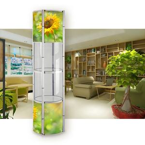 50 * 206厘米便携式展示架贸易展览扭转塔廉价展示柜促销展示架 - Product Image 1