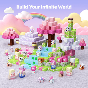 Blocs de construction magnétiques 3D, jeu magnétique sensoriel pour jouets en plastique STEM, ensemble emballé, certifié ASTM - Product Image 5