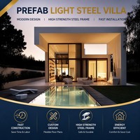 Maison préfabriquée à structure en acier haute résistance, fabricant OEM avec plans de planchers flexibles pour logements modernes