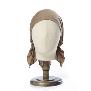 ZiFeng OEM nouveau femmes Stretch tricoté embout couleur unie doux respirant <span class=keywords><strong>bonnet</strong></span> <span class=keywords><strong>de</strong></span> <span class=keywords><strong>nuit</strong></span> <span class=keywords><strong>coton</strong></span> tricorne chapeau chapeaux - Product Image 2