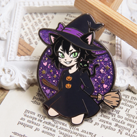 Broche personnalisée en émail dur sur mesure, fabriquée en usine, avec paillettes, épingles de revers personnalisées, cadeaux souvenirs, épingles en émail personnalisées sur le thème de l'anime