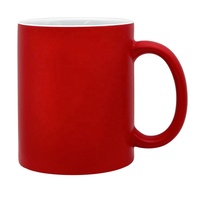 Tasse Magique en Céramique Personnalisable de 11 oz avec Couvercle et Ceinture Changeant de Couleur pour Café, Mug Vierge à Sublimation pour Impression par Transfert Thermique, Cadeau
