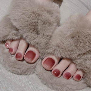 Nouvel arrivage de <span class=keywords><strong>faux</strong></span> <span class=keywords><strong>ongles</strong></span> de pieds en acrylique, couverture complète, Design d'<span class=keywords><strong>ongles</strong></span> de pieds, pointes d'orteils à presser - Product Image 1