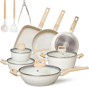 Fábrica <span class=keywords><strong>de</strong></span> <span class=keywords><strong>granito</strong></span> Beige, 14 Uds., juegos <span class=keywords><strong>de</strong></span> utensilios <span class=keywords><strong>de</strong></span> <span class=keywords><strong>cocina</strong></span>, ollas antiadherentes, sartenes, juego <span class=keywords><strong>de</strong></span> utensilios <span class=keywords><strong>de</strong></span> <span class=keywords><strong>cocina</strong></span> <span class=keywords><strong>de</strong></span> inducción modernos, vidrio templado <span class=keywords><strong>de</strong></span> baquelita - Product Image 1