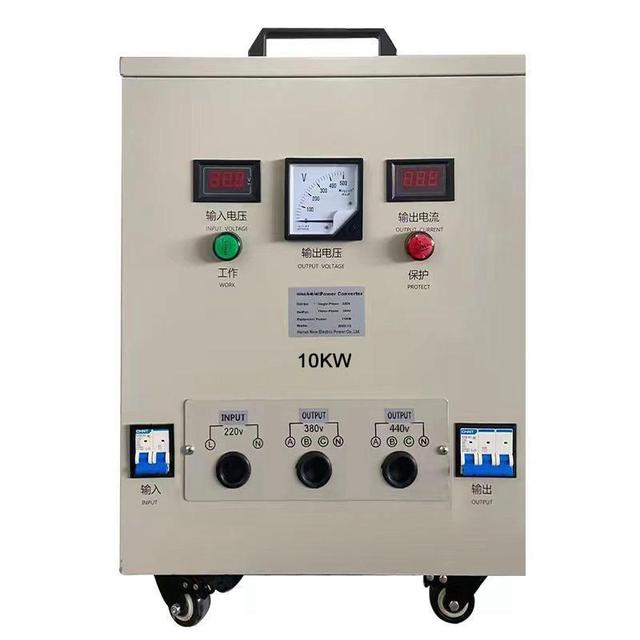 220V Single-phase to 380V Three-phase Voltage Converter 10KW-30KW 98% Efficiency 50/60Hz for Air Conditioners & Robotics Systems