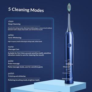 Liquidación de fábrica de cepillos de dientes eléctricos Source: Cepillo de dientes eléctrico sónico IPX7 impermeable, al por mayor, con cerdas suaves y recargable - Product Image 3