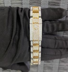 Iced Out Mens Watch Luxury Diamond Look Stainless Steel Quartz <b>Wristwatch</b> with Bling Design for Wholesale & Custom Branding - Product Image 5