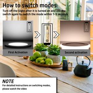 Hộp Nối Mỏng Lõm 6 Inch 12W Đèn Led Dạng Bảng Tròn Đèn Trần Kèm Đèn Ngủ - Product Image 4