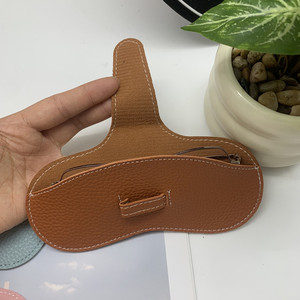 กระเป๋าใส่แว่นกันแดดหนังลายก้อนกรวดพร้อมส่ง, ซองใส่แว่นกันแดดสำหรับเดินทางช่วงฤดูร้อน, กระเป๋าป้องกันรอยขีดข่วนเลนส์ - Product Image 3
