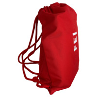 Sac à dos léger en polyester avec cordon de serrage, poche latérale zippée, bretelles en cordon tressé, idéal pour le sport, la gym et les voyages