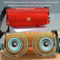 Altavoz Inalámbrico Original Loud TG-189 TG189, Altavoz Portátil de 7W*2, Mini Caja de Sonido, Compatible con TF, USB, AUX, FM, 2400 mAh