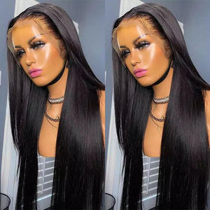 Peluca de encaje Frontal para mujer, postizo de encaje Frontal, virgen brasileño, HD, 13x6, transparente, suizo, venta al por mayor - Product Image 1