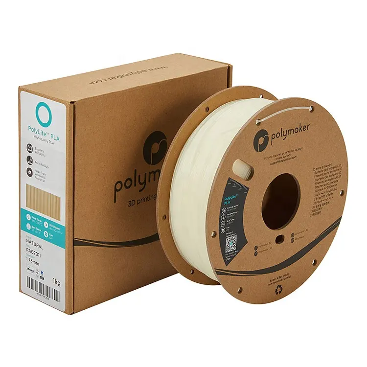 Excellent Printability Print 1kg / 1.75mm / 2.85mm Glow Polymaker PolyLite PLA 3D Printing Filament In The Dark Green