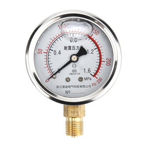 SHUIKN YN60 디지털 유압 압력 게이지 고온 부식 방지 철도금 니켈 케이스 정확도 등급 2.5 - Product Image 2