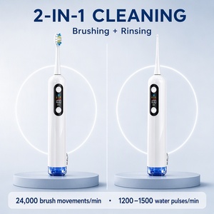 <span class=keywords><strong>Brosse</strong></span> à dents vibrante 2-en-1 UVC avec logo personnalisé pour un nettoyage <span class=keywords><strong>dentaire</strong></span> en profondeur <span class=keywords><strong>et</strong></span> un brossage <span class=keywords><strong>et</strong></span> un rinçage efficaces - Product Image 2