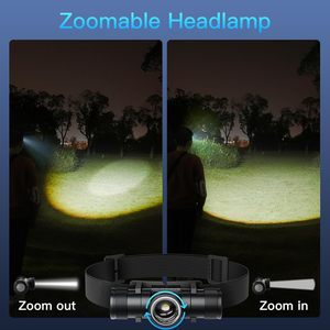Linterna Frontal LED Blanca Recargable de Gran Venta con Resistencia al Agua IP65 y Alcance de Haz de 300m para Caza/Ciclismo - Product Image 2