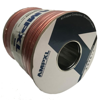 Câble audio plat en cuivre OFC transparent 2 conducteurs CCA (copper-clad aluminum) 2x2,5mm² pour enceintes Hi-Fi