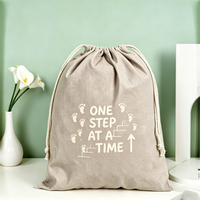 Sac de rangement portable pliable à cordon, imprimé dessin animé, en toile écologique pour pochettes réutilisables et cadeaux événementiels
