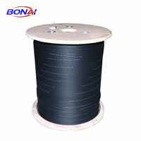 Kabel Drop Butterfly Self Supporting 3 Kawat Baja G657A1 LSZH Kabel Fiber Optik Drop GJYXCH kabel komunikasi drum fiber