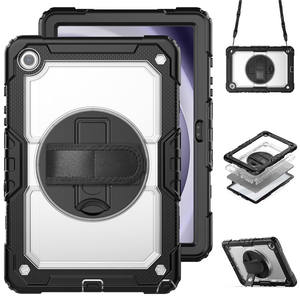 Étui de <span class=keywords><strong>tablette</strong></span> transparent en silicone robuste, résistant aux chocs, avec béquille, pour iPad 11e génération 10.2, <span class=keywords><strong>Samsung</strong></span> Tab A9 A11 Plus - Product Image 1