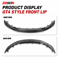 ZESON Lame avant en fibre de carbone sèche style GT4 pour BMW M3 F80 M4 F82 F83 2014-2018