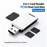 Lecteur de carte SD TF USB 2.0 haute vitesse, adaptateur de carte mémoire portable pour appareil photo Canon Nikon Sony, ordinateur portable, téléphone, MacBook, Android OS