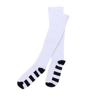 Chaussettes de compression montantes personnalisées avec logo, 20-30 mmHg, antidérapantes, pour le sport et la course, vente en gros OEM