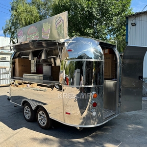 Multifunction Cart Oven Mobile Outdoor Kiosk Stainless Steel Pizza <b>Trailer</b> Bubble Tea Food Truck - Product Image 1