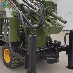 Petite foreuse rotative diesel pour puits <span class=keywords><strong>d</strong></span>'eau / Foreuse montée sur remorque et tracteur avec pompe, profondeur max. 180 m, à vendre - Product Image 4