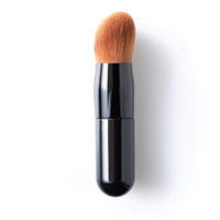 Pinceau de maquillage multifonctionnel YM avec logo personnalisé, poils synthétiques de luxe, manche en bois, pour le visage, les yeux, le corps, les ongles et les cils