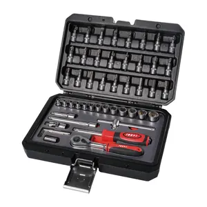 TOMAC 50pcs 1/4" Dr. Socket Wrench Universal Professional Customized Tool Boxes Delivery From Europe