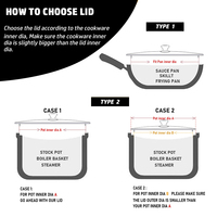Couvercle de casserole universel en verre avec bord en silicone résistant à la chaleur, vente en gros
