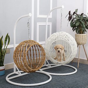 Cama Colgante para Mascotas de Hierro - <span class=keywords><strong>Hamaca</strong></span> Moderna para Gatos para Dormitorio, Cesta Colgante Interior y Acogedora Cama para Mascotas - Product Image 6