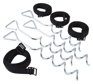 Heavy Duty Galvanized Tent <strong>Stake</strong> Spiral Ground Screw for Outdoor Camping Canopy <strong>Trampoline</strong> Fixing - Product Image 6