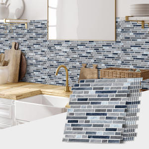 GF Autocollants pour carreaux <span class=keywords><strong>de</strong></span> forme spéciale Imitation Colle Amovible Imperméable Autocollant pour carreaux <span class=keywords><strong>de</strong></span> sol Cuisine <span class=keywords><strong>Salle</strong></span> <span class=keywords><strong>de</strong></span> <span class=keywords><strong>bain</strong></span> Murale - Product Image 2