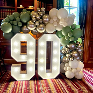 Large LED Marquee Number 40 Lights Soft Warm White Indoor <b>Decorative</b> <b>Lighting</b> AC Power Plastic Material 2700K - Product Image 3